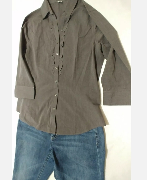 Ann Taylor Capris pants Size 8 And Port Authority  Women Medium 2pcs.      B8 - Picture 11 of 12